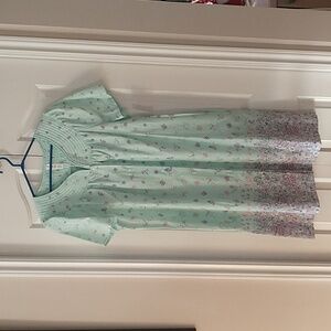 NWT White Stag Women’s House Coat / Duster Short Sleeve Floral size Large